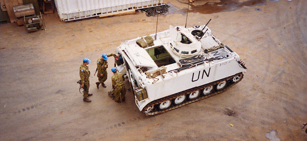 Remembering Operation Tamar - UN vehicle